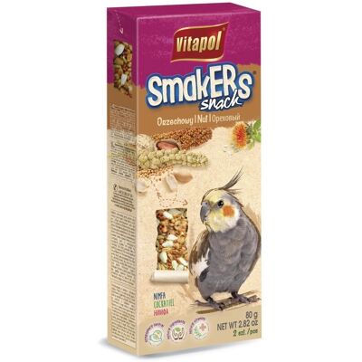 VITAPOL Smakers nimfapapagájnak - diós 2 db -csomag 90 g VITAPOL Smakers nimfapapagájnak - diós 2 db -csomag 90 g