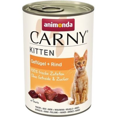 Animonda Carny Kiscica marhahússal és baromfival - Nedves macskatáp - 400g Animonda Carny Kiscica marhahússal és baromfival - Nedves macskatáp - 400g