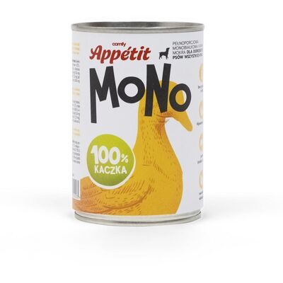 Comfy Appetit Mono Kacsa kutyaeledel - Hipoallergénes, Gluténmentes Comfy Appetit Mono Kacsa kutyaeledel - Hipoallergénes, Gluténmentes