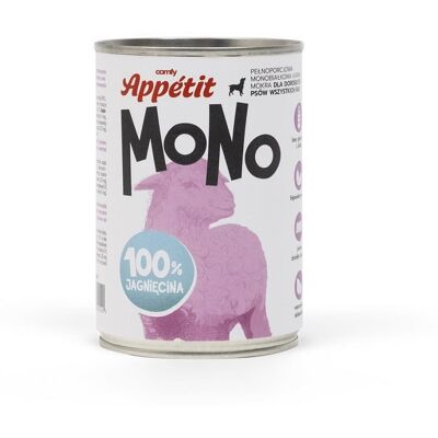 COMFY APPETIT MONO Bárány kutyaeledel - Hipoallergén & Glutenmentes COMFY APPETIT MONO Bárány kutyaeledel - Hipoallergén & Glutenmentes