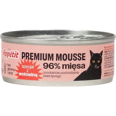 COMFY APPETIT PREMIUM Marhahús mousse macskáknak 85 g COMFY APPETIT PREMIUM Marhahús mousse macskáknak 85 g