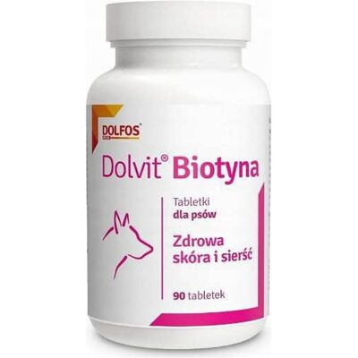DOLFOS Dolvit Biotin 90 tabletta Az egészséges bőrért és a ragyogó szőrzetért DOLFOS Dolvit Biotin 90 tabletta Az egészséges bőrért és a ragyogó szőrzetért
