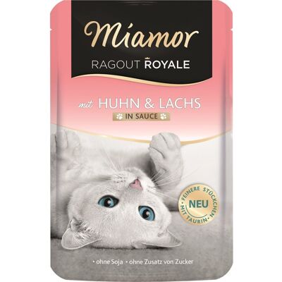 MIAMOR Ragout Royale in Sauce Chicken&Salmon csirke és lazac szósz tasak macskáknak 100 g MIAMOR Ragout Royale in Sauce Chicken&Salmon csirke és lazac szósz tasak macskáknak 100 g