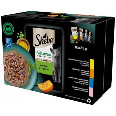 Sheba Természetes Gyűjtemény Válogatás Macskák 12x85G Sheba Természetes Gyűjtemény Válogatás Macskák 12x85G