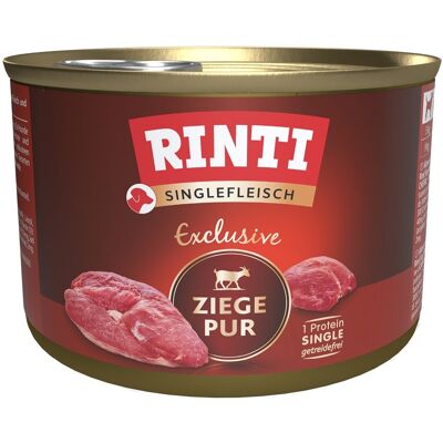 RINTI Singlefleisch Exclusive Goat Pure monoprotein kecske 185 g RINTI Singlefleisch Exclusive Goat Pure monoprotein kecske 185 g