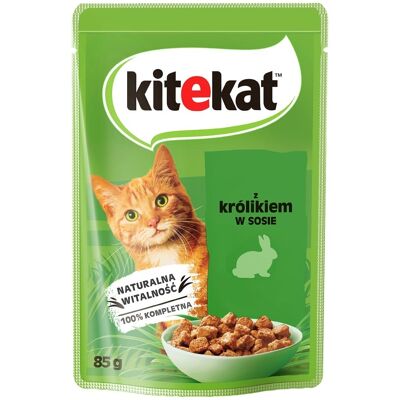 KITEKAT Kanin pástétom szószban felnőtt macskáknak KITEKAT Kanin pástétom szószban felnőtt macskáknak