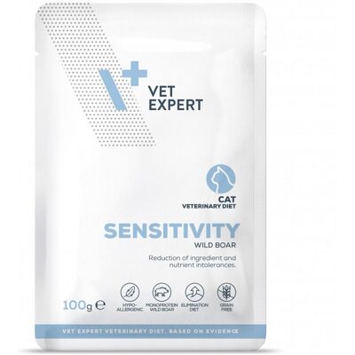 VETEXPERT VET EXPERT Veterinary Diet Cat Sensitivity pouch 100g VETEXPERT VET EXPERT Veterinary Diet Cat Sensitivity pouch 100g