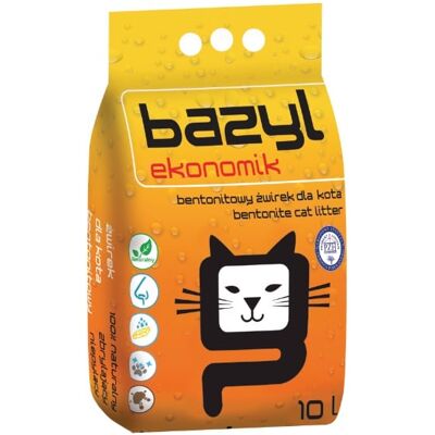 BAZYL Ekonomik 10 L természetes bentonit macskaalom BAZYL Ekonomik 10 L természetes bentonit macskaalom