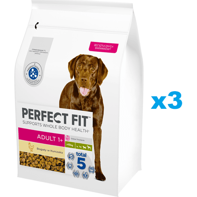 Perfect Fit Felnőtt kutya száraztáp - Nagy fajták csirke 3x2,6kg Perfect Fit Felnőtt kutya száraztáp - Nagy fajták csirke 3x2,6kg