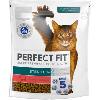Perfect Fit - Sterile 1+ - Marhahúsban gazdag - Száraz macskaeledel Perfect Fit - Sterile 1+ - Marhahúsban gazdag - Száraz macskaeledel