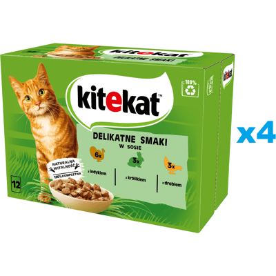 KITEKAT Pulyka Nyúl Baromfi Szósz - Teljes Értékű & Kiegyensúlyozott KITEKAT Pulyka Nyúl Baromfi Szósz - Teljes Értékű & Kiegyensúlyozott
