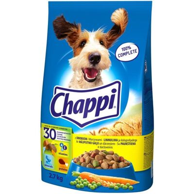 CHAPPI 2,7 kg száraz kutyatáp baromfival és zöldségekkel CHAPPI 2,7 kg száraz kutyatáp baromfival és zöldségekkel