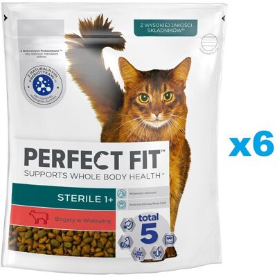 Perfect Fit macskatáp - 6x750g - Támogatja az immunrendszert & emésztést Perfect Fit macskatáp - 6x750g - Támogatja az immunrendszert & emésztést