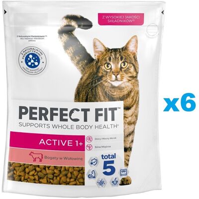 Perfect Fit Active 1+ 6x750g - Macskaeledel Perfect Fit Active 1+ 6x750g - Macskaeledel