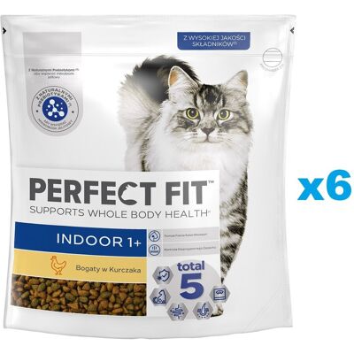 Perfect Fit Indoor 1+ 6x750 g - Száraz táp beltéri macskáknak Perfect Fit Indoor 1+ 6x750 g - Száraz táp beltéri macskáknak