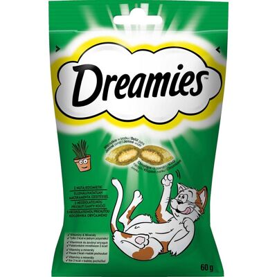 DREAMIES 60 g macskamenta csemege egy csipetnyi macskamentával DREAMIES 60 g macskamenta csemege egy csipetnyi macskamentával
