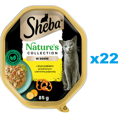 SHEBA Nature's Collection Csirke & Szósz - Nedves macskaeledel SHEBA Nature's Collection Csirke & Szósz - Nedves macskaeledel