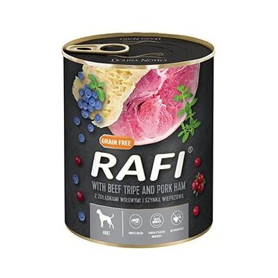 Nedves kutyaeledel Dolina Noteci Rafi - Borsós gyomor és sonka - 800g Nedves kutyaeledel Dolina Noteci Rafi - Borsós gyomor és sonka - 800g