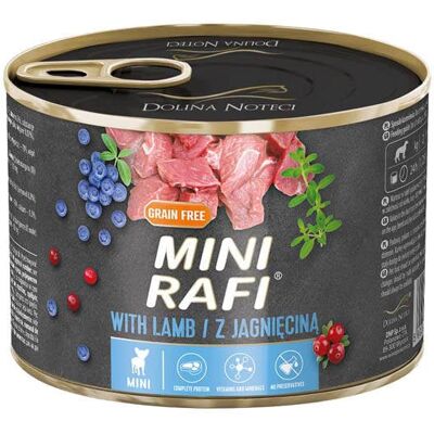 RAFI Mini bárányhússal 185g kis fajtáknak RAFI Mini bárányhússal 185g kis fajtáknak