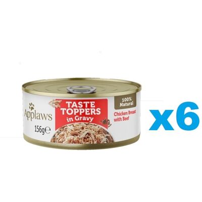 APPLAWS Dog Taste Toppers Csirkemell marhahússal zselében 6x156 g APPLAWS Dog Taste Toppers Csirkemell marhahússal zselében 6x156 g