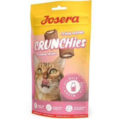 JOSERA Crunchies with Milk 60 g ropogós tejtek tejtek macskák számára JOSERA Crunchies with Milk 60 g ropogós tejtek tejtek macskák számára