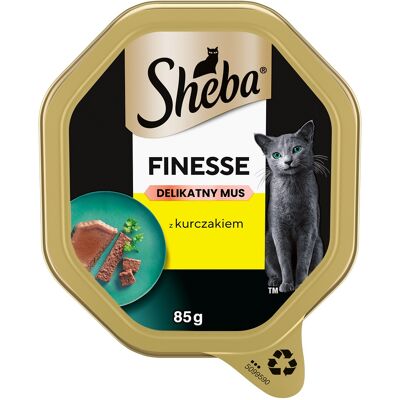 SHEBA Finesse 85 g teljes értékű nedves eledel felnőtt macskáknak csirkehússal és pürével SHEBA Finesse 85 g teljes értékű nedves eledel felnőtt macskáknak csirkehússal és pürével