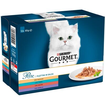 GOURMET Perle Mini filé szósszal 12x85g nedves macskaeledel gyűjteménye GOURMET Perle Mini filé szósszal 12x85g nedves macskaeledel gyűjteménye