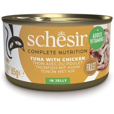SCHESIR Tonhal csirkemellfilével zselében macskáknak 85 g SCHESIR Tonhal csirkemellfilével zselében macskáknak 85 g