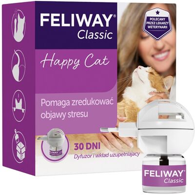 FELIWAY Classic Diffúzor szett - Nyugtató macskáknak FELIWAY Classic Diffúzor szett - Nyugtató macskáknak