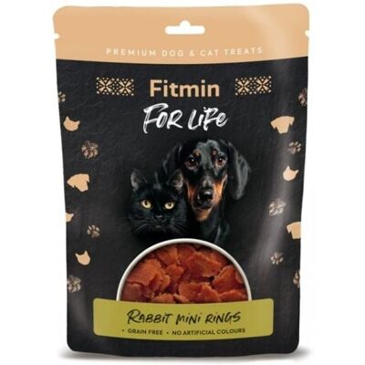 FITMIN For Life Rabbit Mini Rings Nyúl mini gyűrűk kutyák és macskák számára 70g FITMIN For Life Rabbit Mini Rings Nyúl mini gyűrűk kutyák és macskák számára 70g