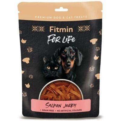 FITMIN For Life Salmon Jerky Lazac mini csíkok kutyáknak és macskáknak 70g FITMIN For Life Salmon Jerky Lazac mini csíkok kutyáknak és macskáknak 70g