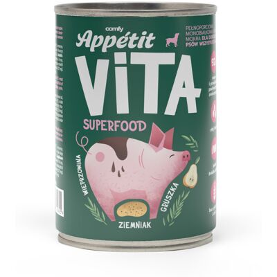 COMFY APPETIT VITA Superfood sertés monoprotein kutyatáp 400g COMFY APPETIT VITA Superfood sertés monoprotein kutyatáp 400g