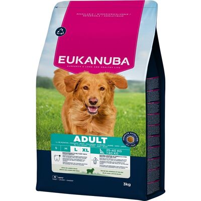 EUKANUBA Adult Large Breeds Lamb Rice 3 kg száraz kutyatáp nagytestű kutyáknak, gazdag bárányhúsban és rizsben EUKANUBA Adult Large Breeds Lamb Rice 3 kg száraz kutyatáp nagytestű kutyáknak, gazdag bárányhúsban és rizsben