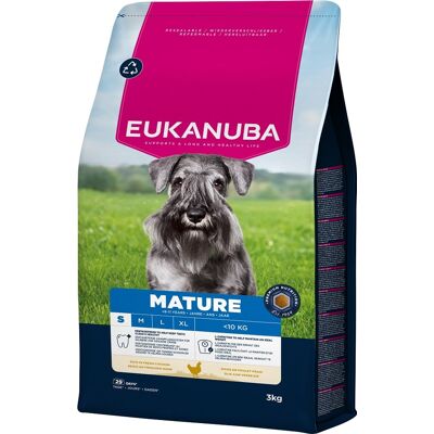 EUKANUBA Érett Kisméretű Fajták Csirke 3 kg száraz táp érett kis testű kutyák számára friss csirkével gazdagítva EUKANUBA Érett Kisméretű Fajták Csirke 3 kg száraz táp érett kis testű kutyák számára friss csirkével gazdagítva