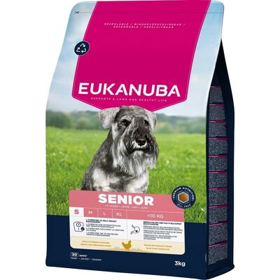 EUKANUBA Senior Small Breeds Chicken 3 kg száraz táp idős kis testű kutyáknak friss csirkével EUKANUBA Senior Small Breeds Chicken 3 kg száraz táp idős kis testű kutyáknak friss csirkével