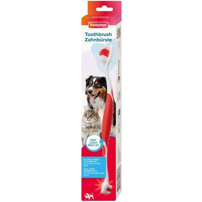 BEAPHAR Toothbrush Regular kétoldalú fogkefe kutyák és macskák számára BEAPHAR Toothbrush Regular kétoldalú fogkefe kutyák és macskák számára