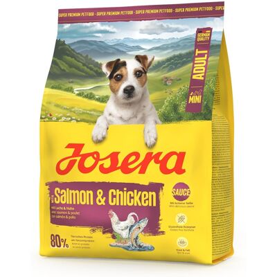 JOSERA Mini Adult Salmon and Chicken 900g gluténmentes eledel kis testű kutyáknak szószban JOSERA Mini Adult Salmon and Chicken 900g gluténmentes eledel kis testű kutyáknak szószban