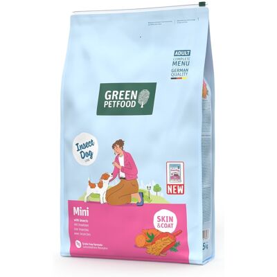 GREEN PETFOOD InsectDog Mini 7,5kg gabonamentes rovarfehérjével készült eledel kis kutyák számára GREEN PETFOOD InsectDog Mini 7,5kg gabonamentes rovarfehérjével készült eledel kis kutyák számára