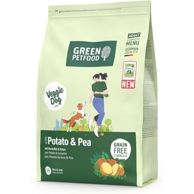 GREEN PETFOOD VeggieDog with Potato and Pea 3kg vegetáriánus kutyatáp burgonyával és borsóval GREEN PETFOOD VeggieDog with Potato and Pea 3kg vegetáriánus kutyatáp burgonyával és borsóval