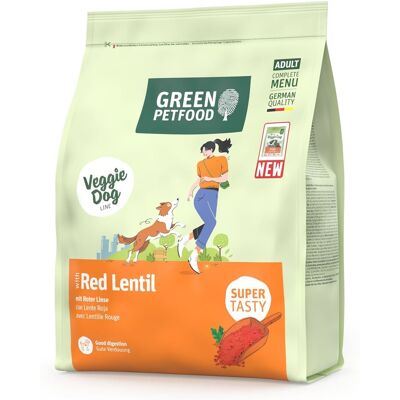 GREEN PETFOOD VeggieDog with Red Lentil 900g vegetáriánus kutyatáp vörös lencsével GREEN PETFOOD VeggieDog with Red Lentil 900g vegetáriánus kutyatáp vörös lencsével