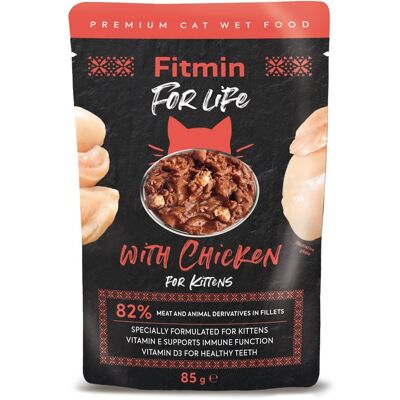 FITMIN Cat For Life pouch kitten chicken 85 g FITMIN Cat For Life pouch kitten chicken 85 g