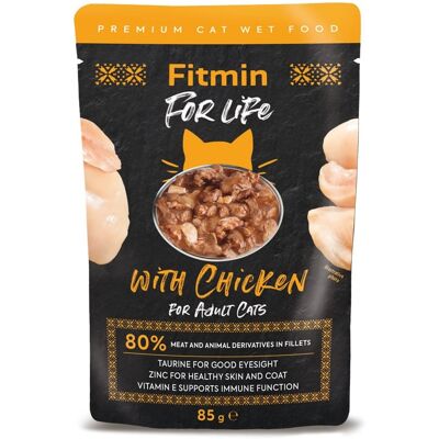 FITMIN cat for life pouch adult chicken 85 g FITMIN cat for life pouch adult chicken 85 g