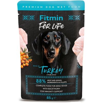 FITMIN For Life Dog Adult Turkey 85 g pulyka homoktövis szósszal FITMIN For Life Dog Adult Turkey 85 g pulyka homoktövis szósszal