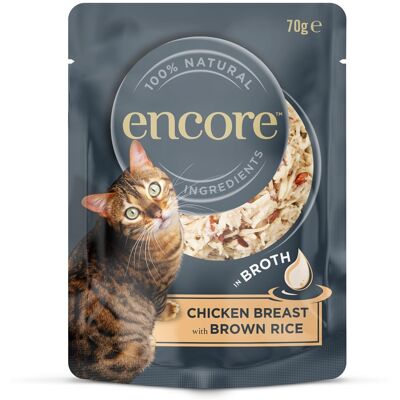 ENCORE Cat Chicken Breast with Brown Rice in Broth csirke barna rizzsel húslevesben 70 g ENCORE Cat Chicken Breast with Brown Rice in Broth csirke barna rizzsel húslevesben 70 g