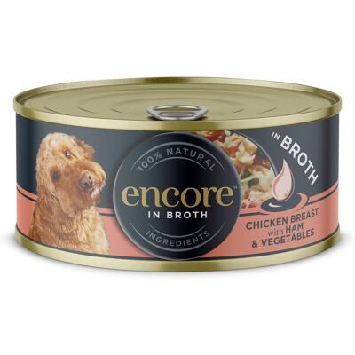 ENCORE Dog Chicken Breast with Ham and Vegetables in Broth csirke sonkával és zöldségekkel húslevesben 156 g ENCORE Dog Chicken Breast with Ham and Vegetables in Broth csirke sonkával és zöldségekkel húslevesben 156 g