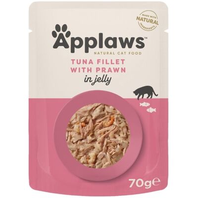 APPLAWS Cat Adult Pouch Tuna with Prawn in Jelly tonhalfilé garnélarákkal zselében 70 g APPLAWS Cat Adult Pouch Tuna with Prawn in Jelly tonhalfilé garnélarákkal zselében 70 g