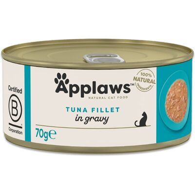 APPLAWS Cat Adult Tuna in Gravy tonhal filé szószban 70 g APPLAWS Cat Adult Tuna in Gravy tonhal filé szószban 70 g
