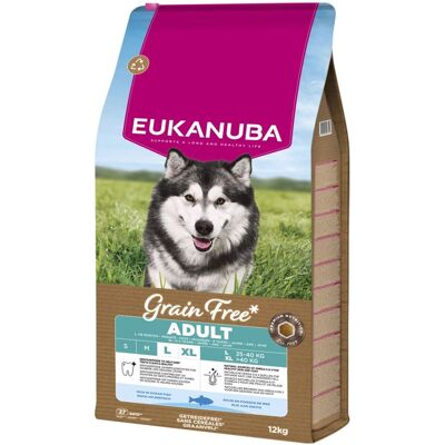 EUKANUBA Grain Free Adult Large Ocean Fish 12 kg gabonamentes felnőtt kutyatáp nagytestű kutyáknak halalapú EUKANUBA Grain Free Adult Large Ocean Fish 12 kg gabonamentes felnőtt kutyatáp nagytestű kutyáknak halalapú