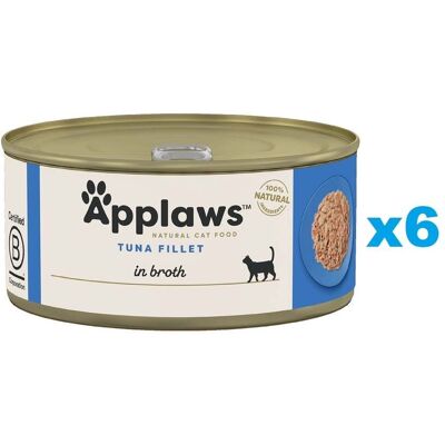 APPLAWS Cat Tonhalfilé húslevesben 6x70 g APPLAWS Cat Tonhalfilé húslevesben 6x70 g