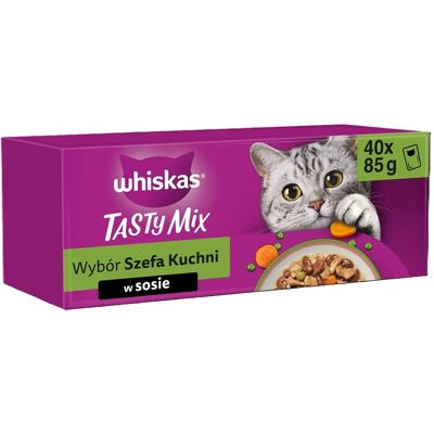 WHISKAS - Tasty Mix Cat Busta 40x85G - Macskák nedves eledel WHISKAS - Tasty Mix Cat Busta 40x85G - Macskák nedves eledel